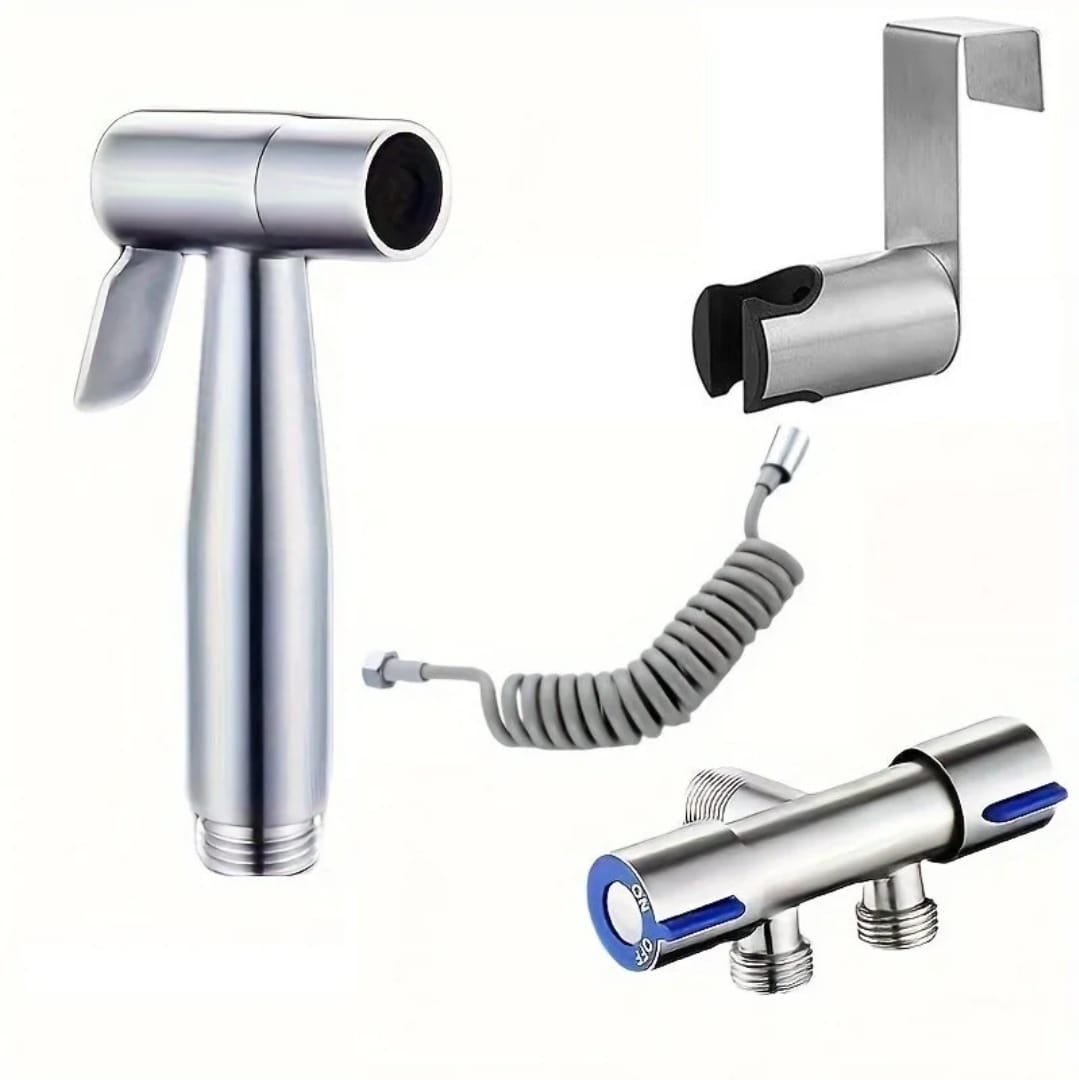 Modern Design Stainless Steel Handheld Bidet Spray Set for Bathroom Toilets