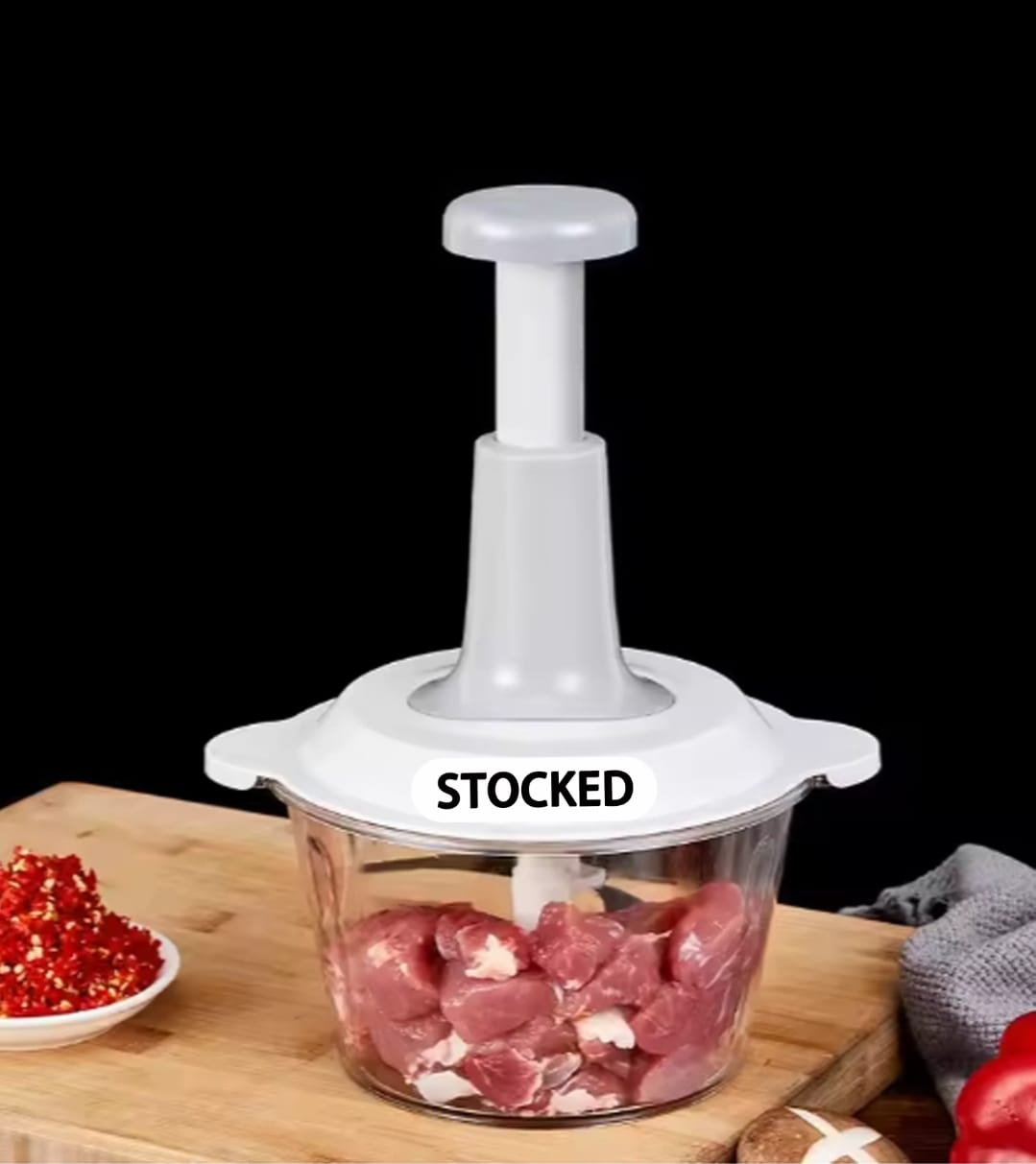 In stock New Arrival Veggie Vegetable Slicer Cutter and Push Hand Onion Chopper
